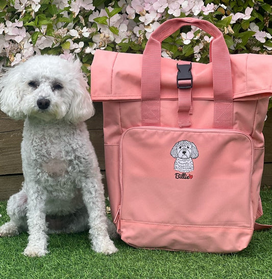 Sac de transport pour chien rose