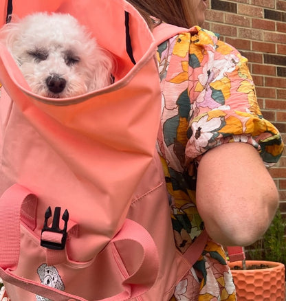 Sac de transport pour chien rose